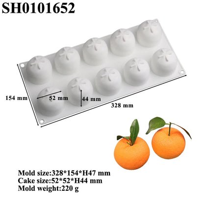 Moule trompe l'œil Orange 3D SH0101652