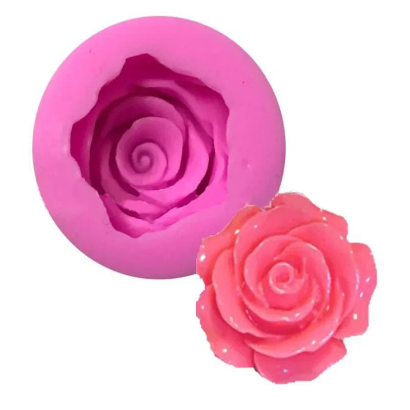 Moules en Silicone 3D rose 1 cavité