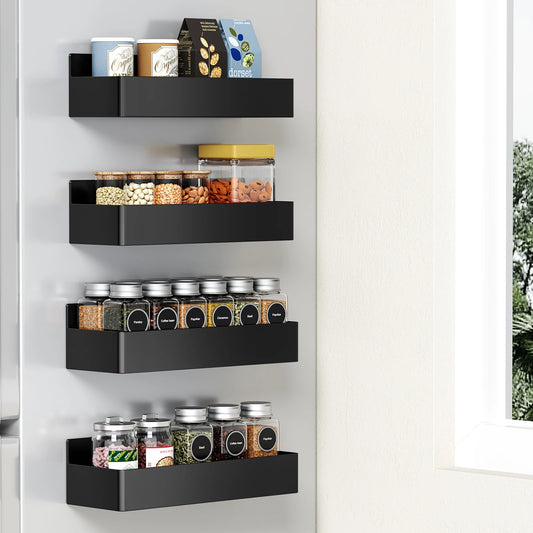 Organisateur Magnétique pour Réfrigérateur – Rangement Épices et Condiments, Support Mural Sans Perçage, Gain de Place Cuisine - Ustensile de chef