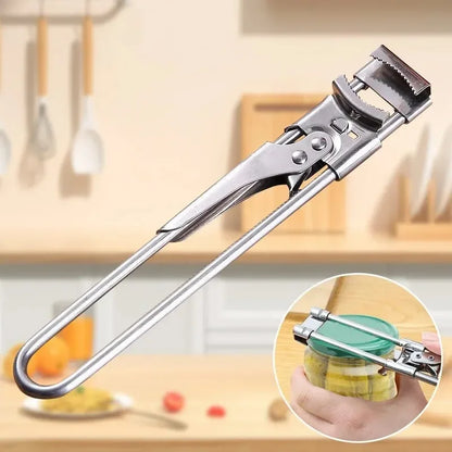 Ouvre-Boîtes en Acier Inoxydable Antidérapant – Outil Pratique et Ajustable pour Canettes et Bocaux. - Ustensile de chef