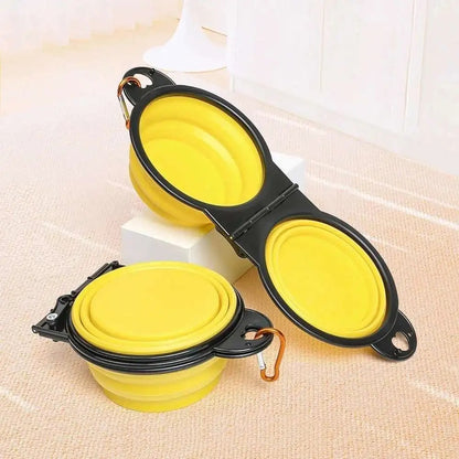 Pack Chien Complet – Voyage, Balade & Urgences Canines - gamelle en silicone jaune pliable 