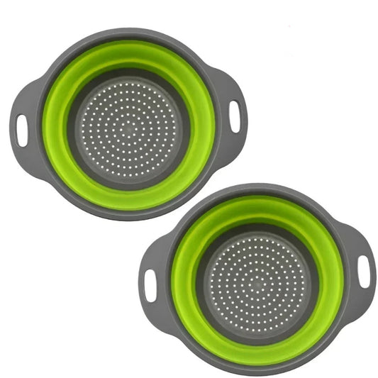 Passoires pliables en silicone – Lot de 2