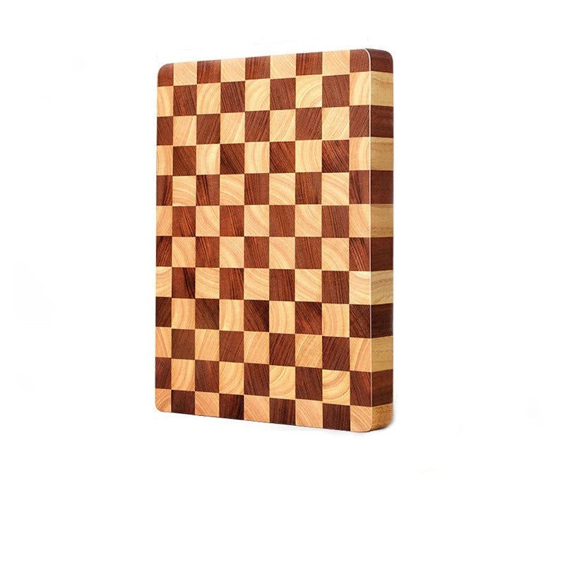 Planche à découper damier en bois d'acacia massif