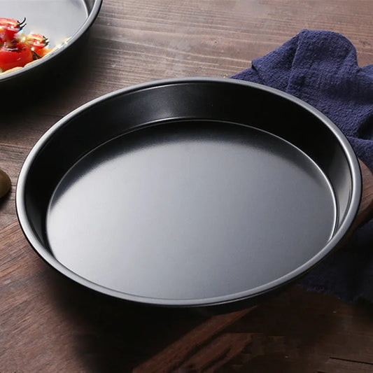 Plat de cuisson rond antiadhésif en acier carbone


