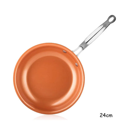 Poêle Chef Cuivre Antiadhésive 24 cm – Tous Feux Dont Induction 