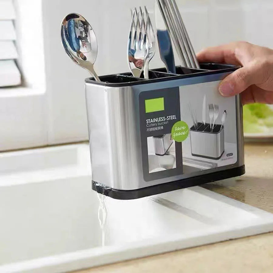 Porte Couverts pour Vaisselle  en Acier Inoxydable 