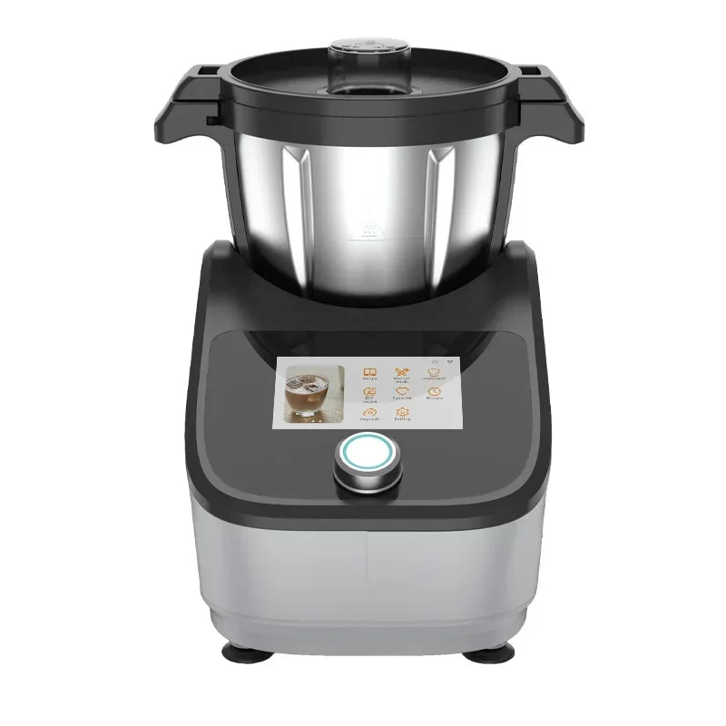 Robot de Cuisine Commercial avec Contrôle Wi-Fi et Recettes Digitales – Accessoires Inclus (Lame de Hachage, Couvercle Verrouillable, Spatule) - Ustensile de chef