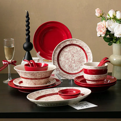 Vaisselle en Porcelaine Haut de Gamme – Set Complet