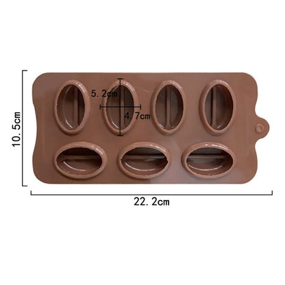 Moule trompe l'œil en Silicone 3D Grains de Café - Ustensile de chef