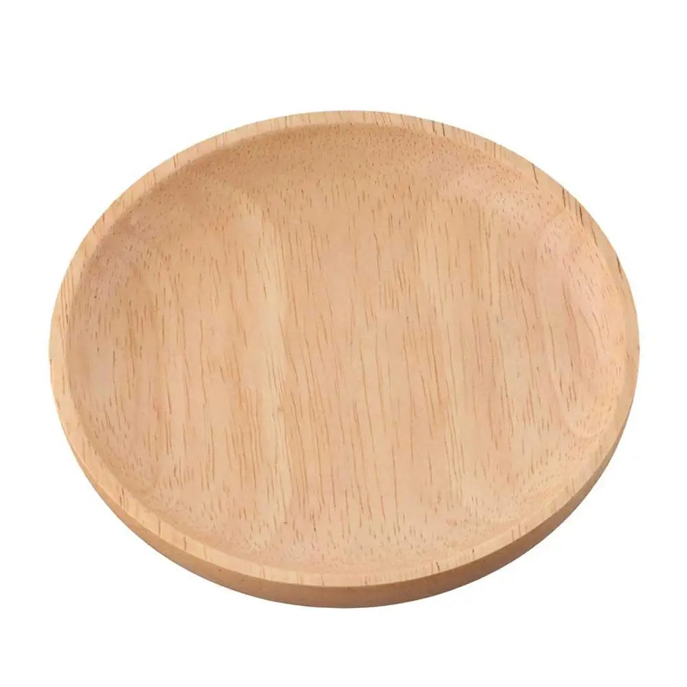 Assiettes en bois naturel – Plateau multifonction sain