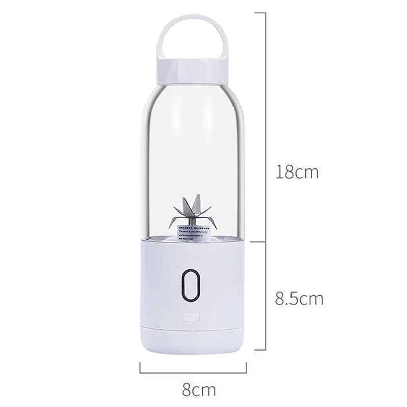 Blender Portable BALASHOV 500ml – Mini Blender Juicer avec Lames en Acier Inoxydable – Mixeur Smoothie avec Éjection Automatique de Pulpe - Ustensile de chef