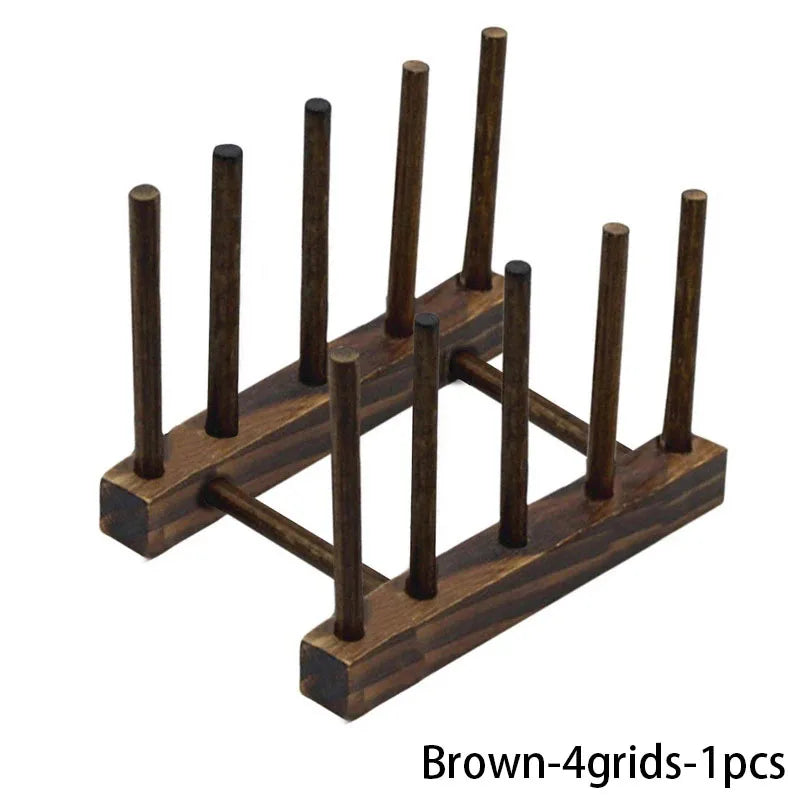 Organisateur de Vaisselle en Bois – Pratique & Éco