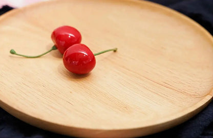 Assiettes en bois naturel – Plateau multifonction sain