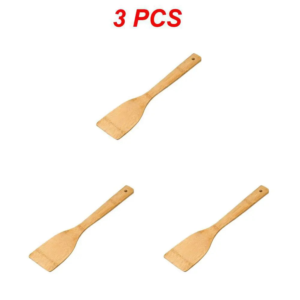 Spatule Plate en Bambou – Ustensile Écologique et Durable pour Votre Cuisine - Ustensile de chef