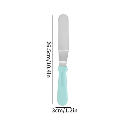 Spatule à Glaçage Inclinée en Acier Inoxydable – Idéale pour Gâteaux, Crèmes et Pâtisseries | Manche Antidérapant & Lame Flexible - Ustensile de chef