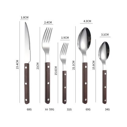 Couverts en Inox – Set Élégant 1 personne