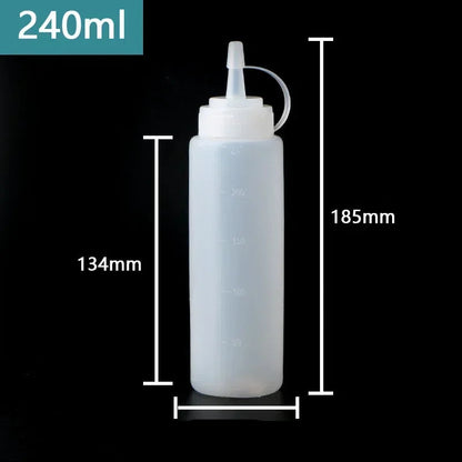 Bouteilles pour Sauce en Plastique - Service Précis et Pratique pour Cuisine et Restauration - Ustensile de chef