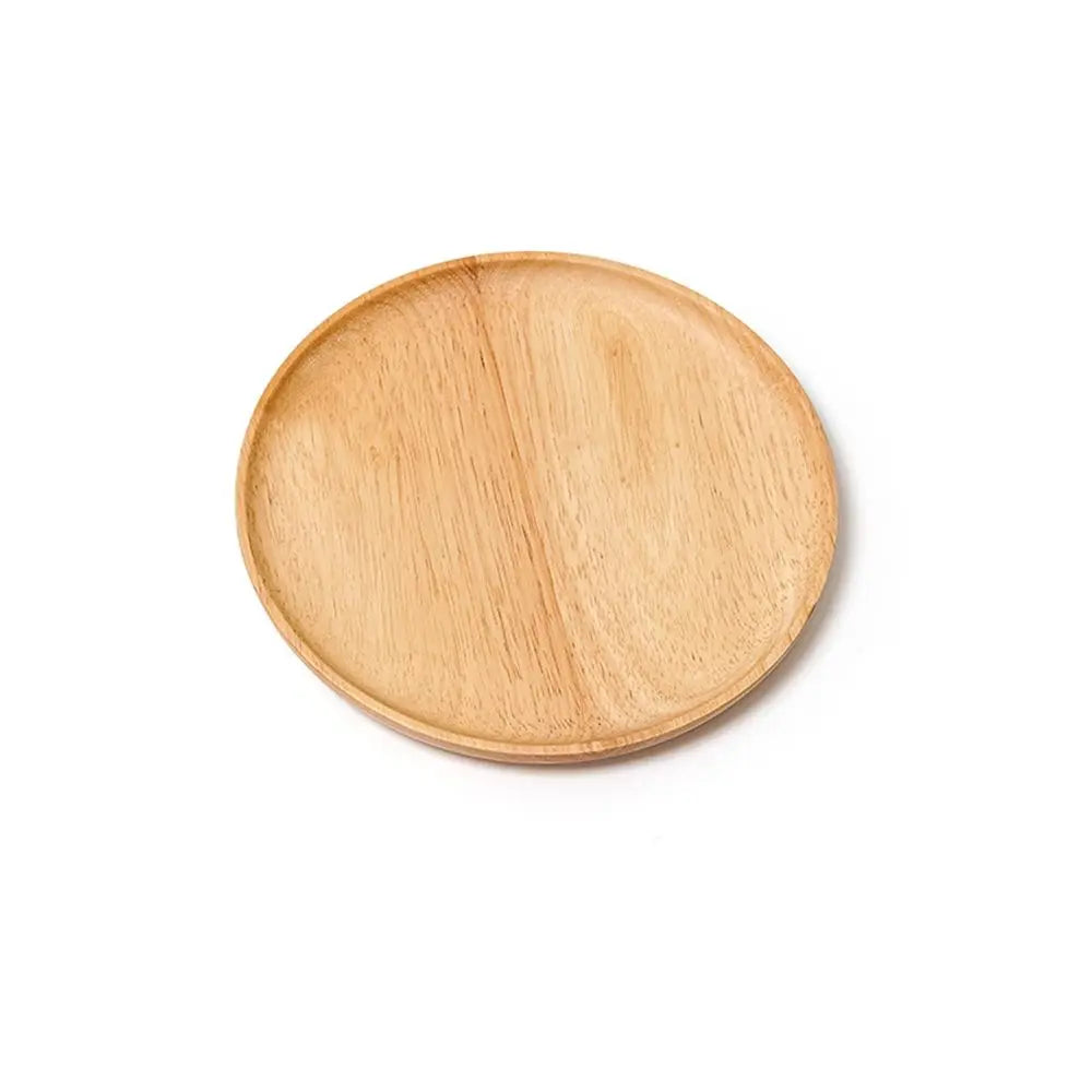 Assiettes en bois naturel – Plateau multifonction sain