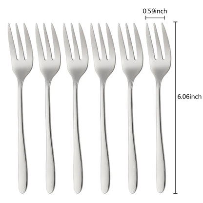 Fourchettes Café/Dessert Inox 410 – 4 Couleurs Élégantes