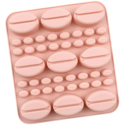 Moule trompe l'œil en Silicone 3D Grains de Café - Ustensile de chef