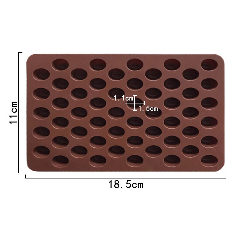 Moule trompe l'œil en Silicone 3D Grains de Café - Ustensile de chef