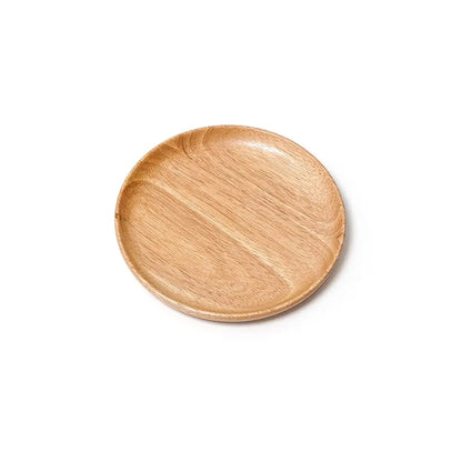Assiettes en bois naturel – Plateau multifonction sain
