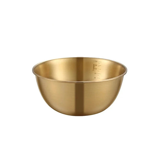 Saladier inox 304 avec graduation – Bol de préparation cuisine