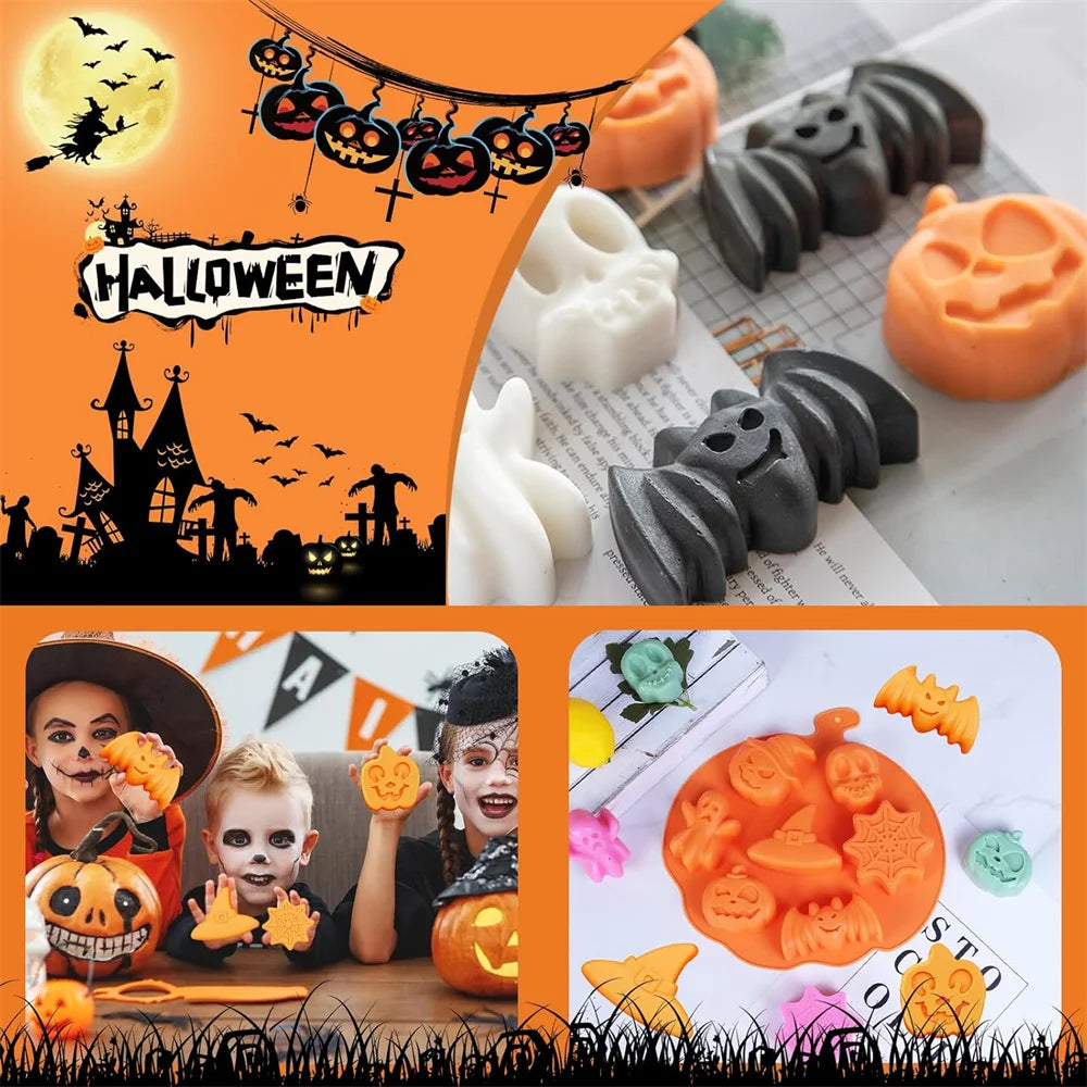 Set de 3 Moules Silicone Halloween – Chocolats & Bonbons