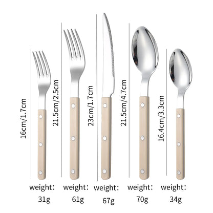 Couverts en Inox – Set Élégant 1 personne