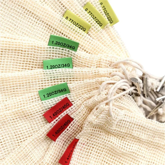 Sac en Maille Coton Bio – Réutilisable & Écologique