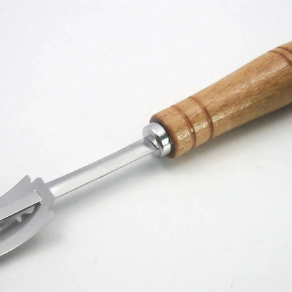 Couteau à Pain Inox avec Manche Bois et Lames Remplaçables