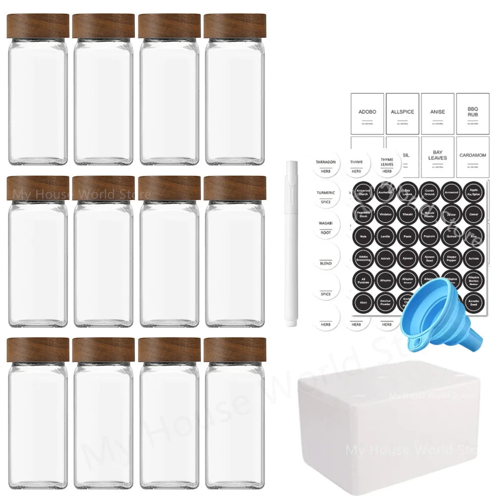 Set de 12 Bocaux  en Verre 120ml 
