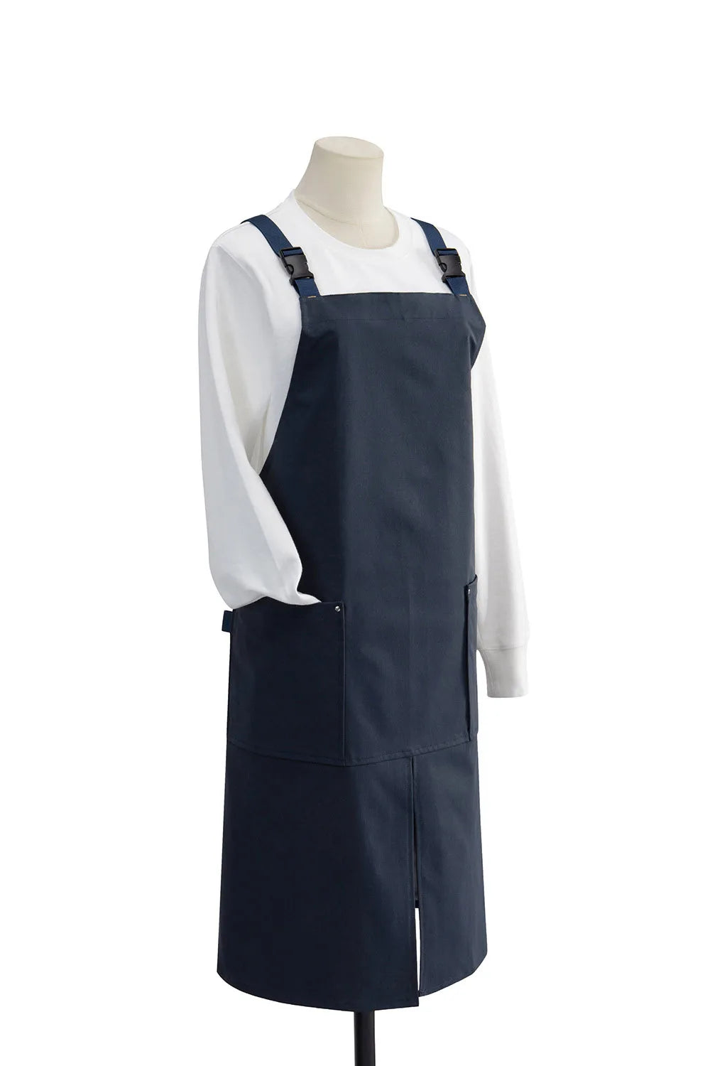 Tablier Imperméable en Coton et Polyester - Ajustable, pour Cuisine, Pâtisserie, Restaurant bleu