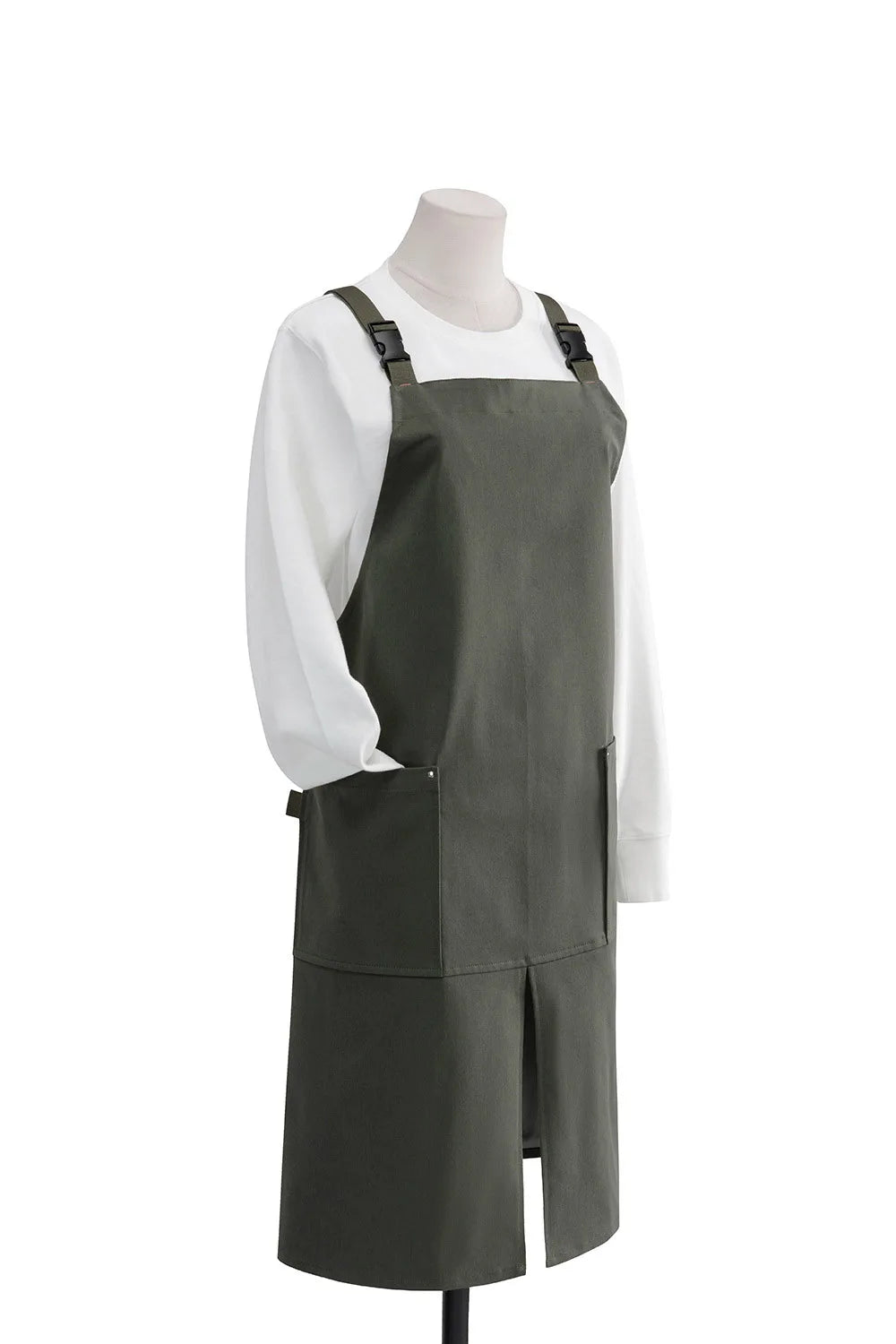 Tablier Imperméable en Coton et Polyester - Ajustable, pour Cuisine, Pâtisserie, Restaurant vert