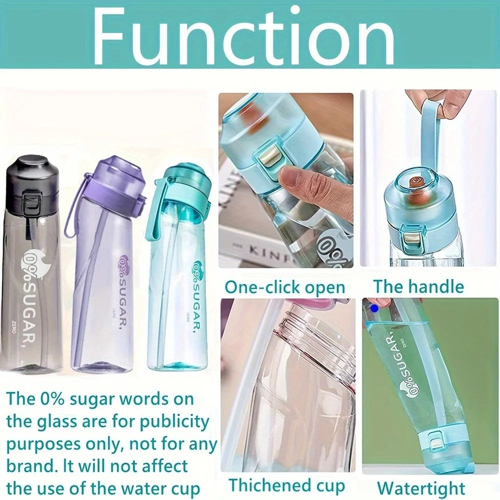 Gourde Air Gourde 650ml sans sucre en plusieurs couleurs avec poignée et fonction étanche