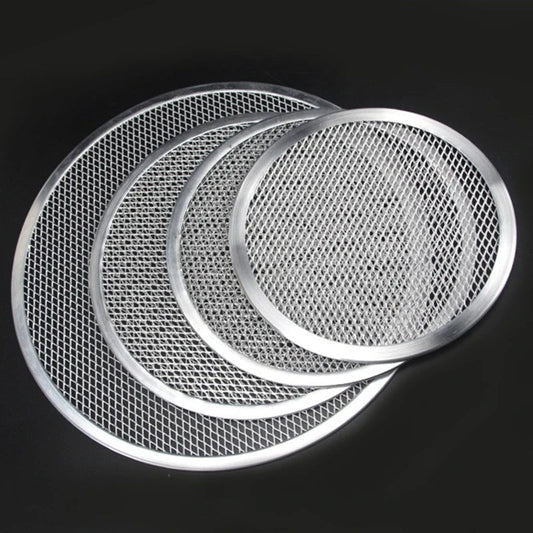 Plaque à Pizza en Aluminium – Cuisson Homogène et Croustillante | Aixiangru avec finition en maille pour une meilleure circulation de l'air