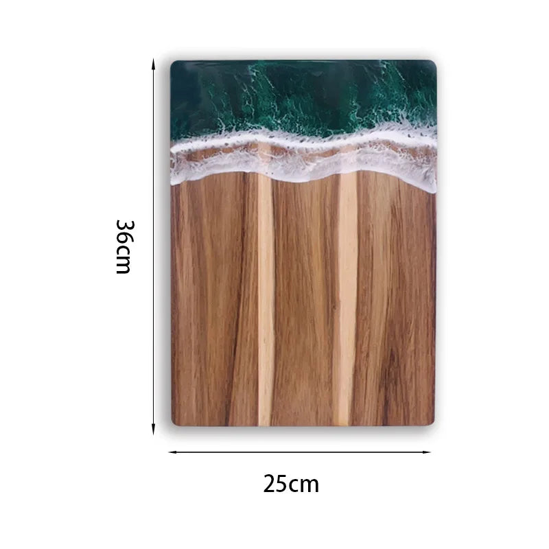 Planche à Découper en Bois d’Acacia – Artisanale, Écologique et Durable, parfaite pour la préparation des aliments.