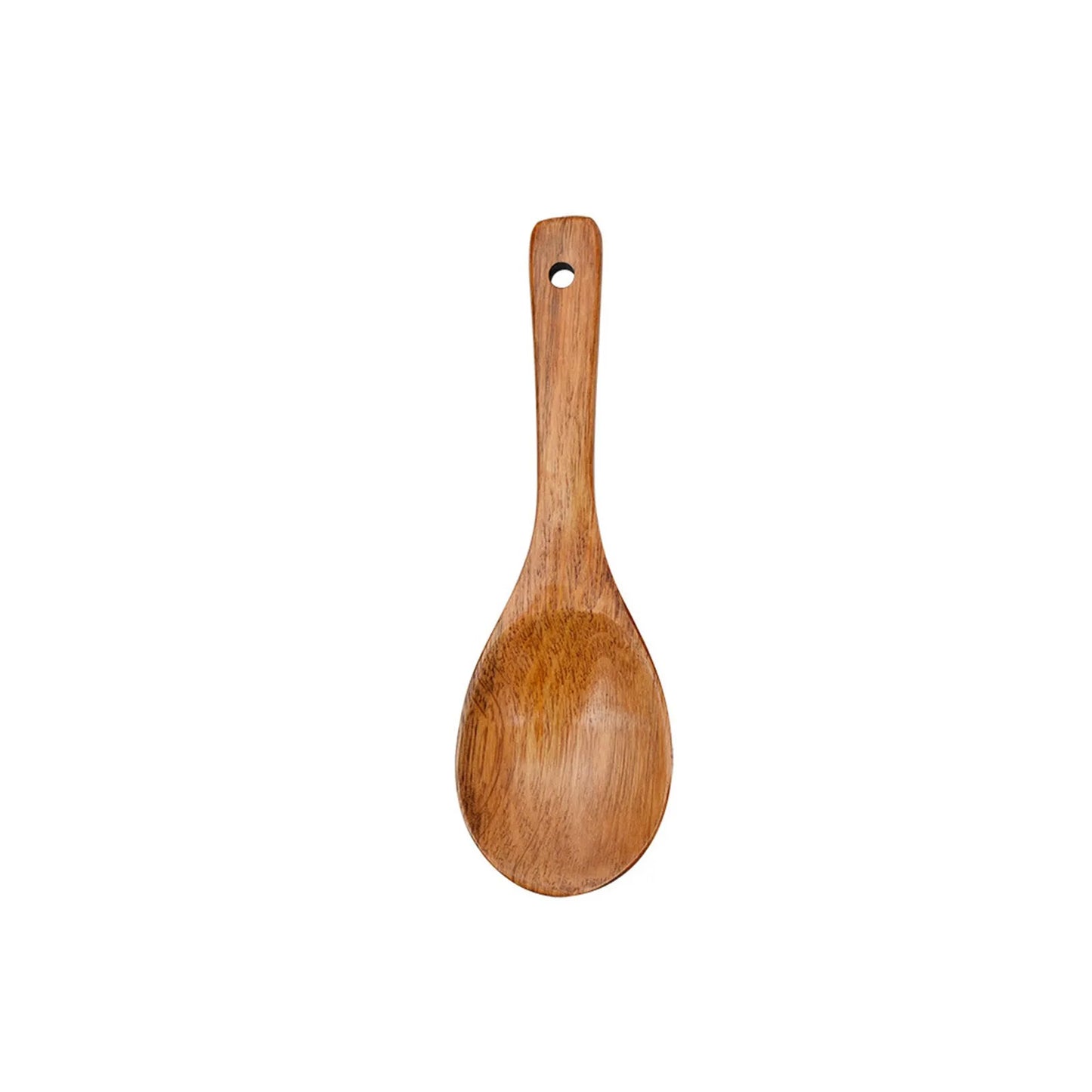 Ustensile de Cuisine en Bois – Cuillère ou Spatule Écologique cuillère en bois lisse avec trou de suspension