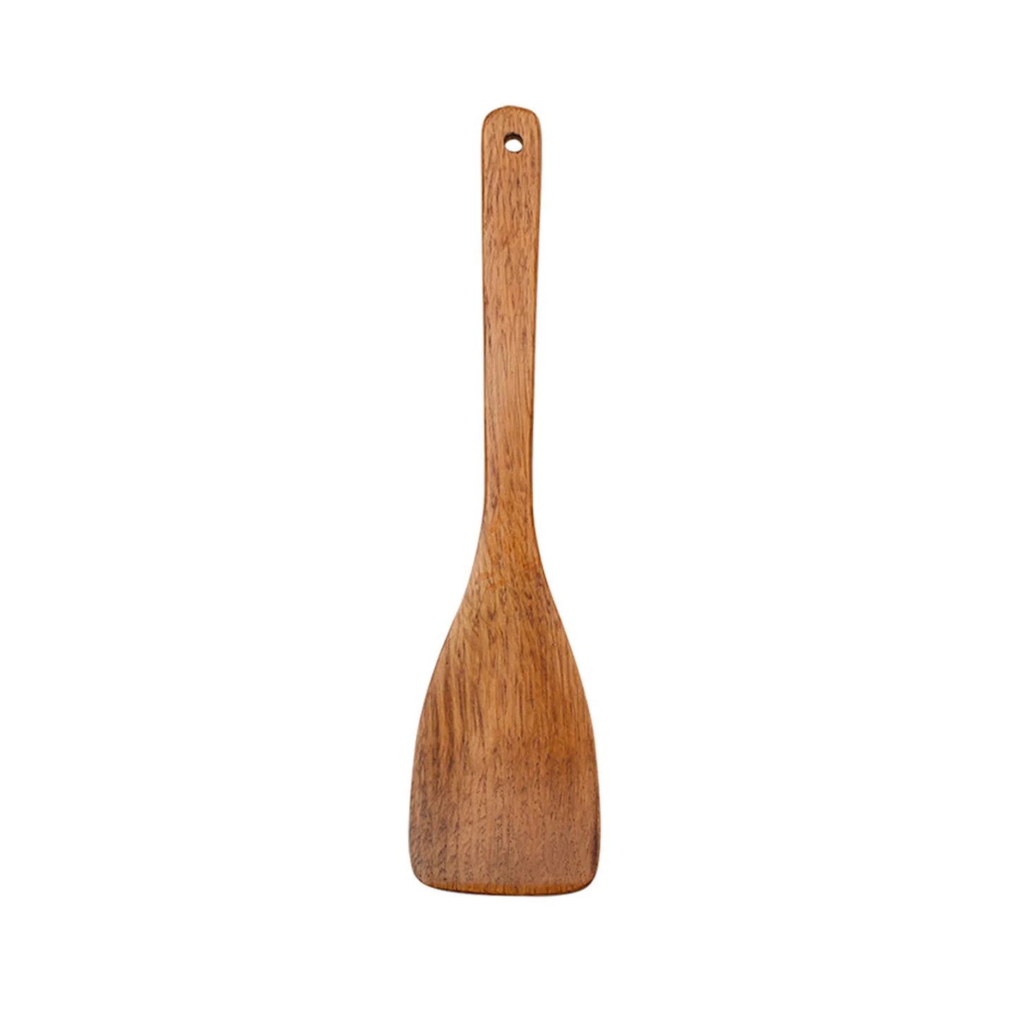 Ustensile de Cuisine en Bois – Cuillère ou Spatule Écologique en bois de teck avec poignée percée