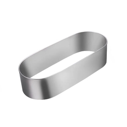 Moule à Gâteau et Tartelette Inox – Durable & Éco. Anneau ovale inox pour mouler tartes et entremets