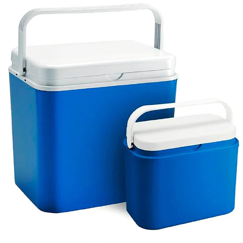 Glacière Rigide Atlantic Portable – Jusqu’à 9h de Froid bleue avec poignées blanches de différentes tailles