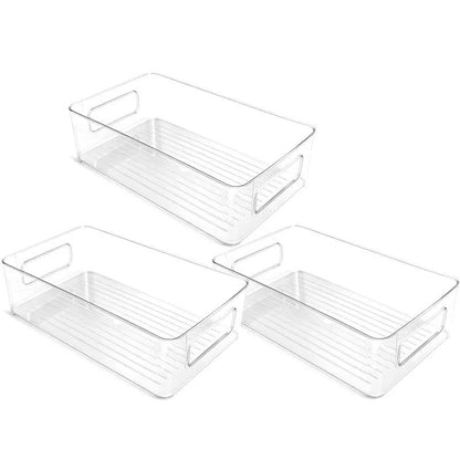 Bacs de Rangement Frigo Transparente – Lot de 2 ou 3 pour organiser votre réfrigérateur facilement