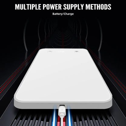 Balance de cuisine connectée Bluetooth blanche avec câble de charge USB et alimentation multiple