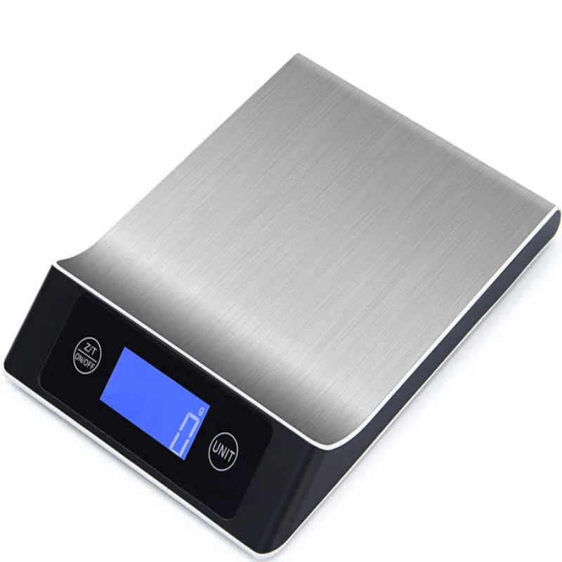 Balance de cuisine numérique inox haute précision avec écran LCD pour mesurer vos ingrédients avec précision