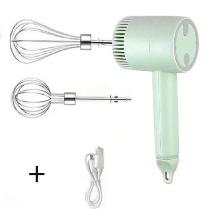 Batteur électrique rechargeable USB : simplifiez vos préparations maison avec un design ergonomique et accessoires interchangeables.