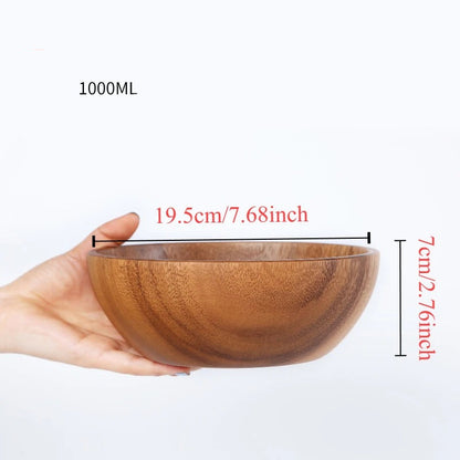 Bol en Bois de Jujubier Massif Durable & Naturel de 19,5 cm idéal pour servir vos plats