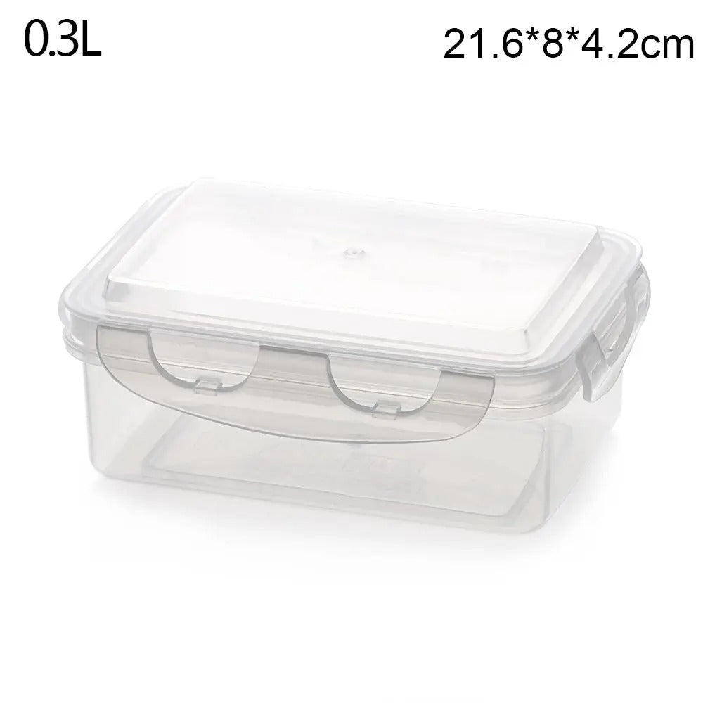 Boîte à Lunch Hermétique en Plastique de 300 ml à 2,35 L avec couvercle transparent