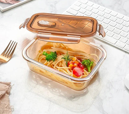 Boîte hermétique aliment, boîte de conservation en verre hermétique compatible micro-ondes avec pâtes et légumes