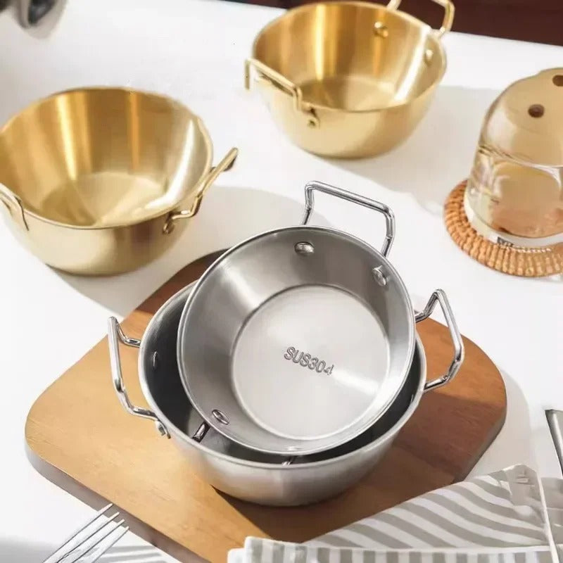 Ensemble de bols à salade inox 304 empilables pour un rangement pratique dans la cuisine