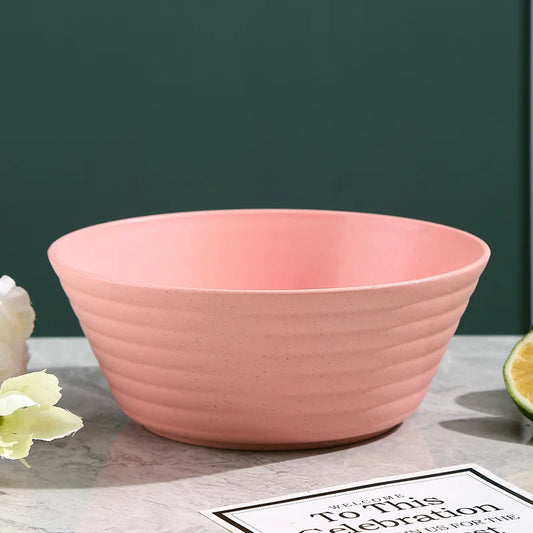 Bol écologique en PP et paille de blé – Durable & pratique, bol rose pour cuisine et repas quotidiens